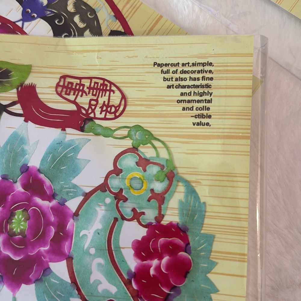Chinese Paper Cuts Traditional Folk Art Decor, 18 Vibrant Pieces- sizes 8”-9” - Picture 12 of 13